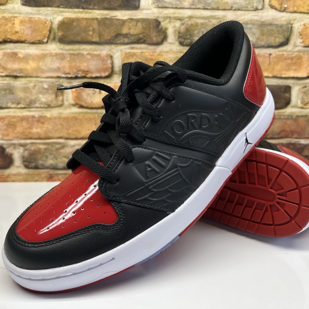 Mens Size 12 - Nike Air Jordan NU Retro Low Black Varsity Red White